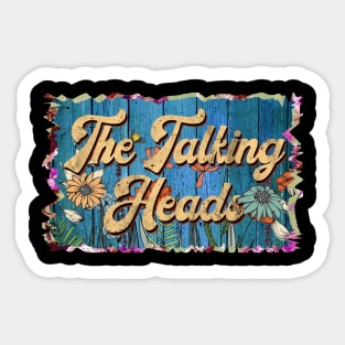 Vintage Heads Name Flowers Limited Edition Classic Styles Sticker